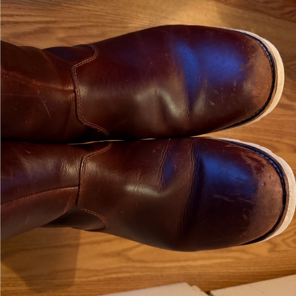 UGG Hendren TL Cordovan Men’s Sherpa Lined Leather Boots - Picture 7 of 9